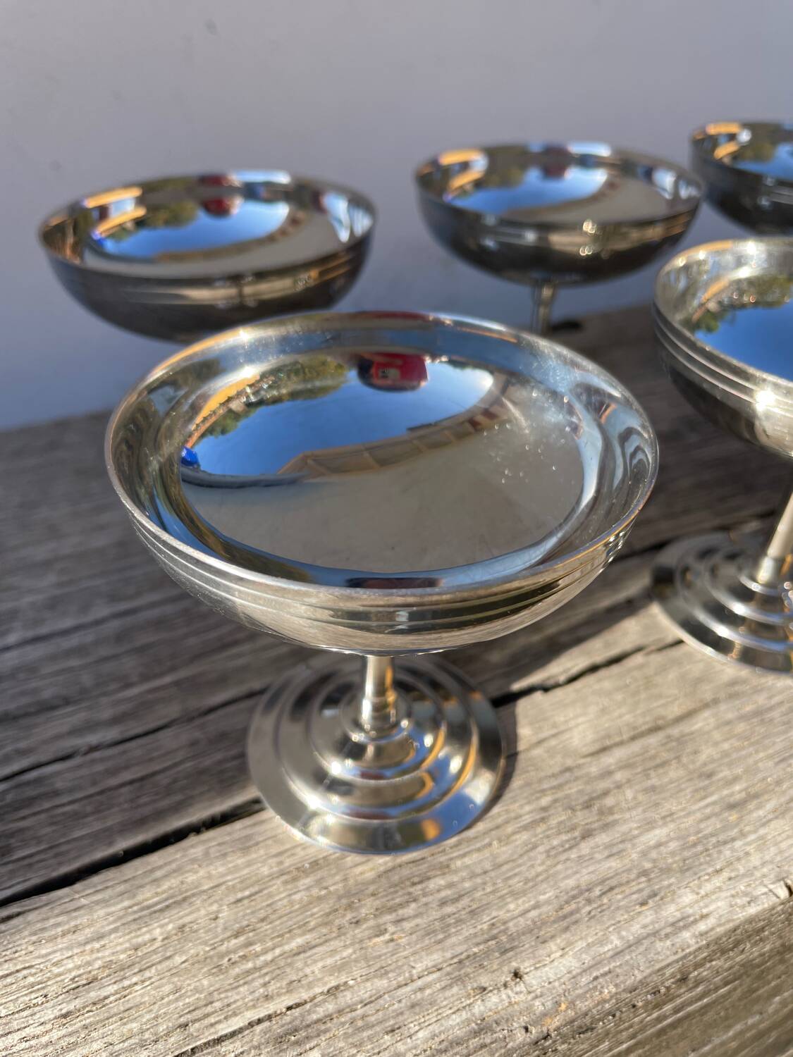 6 Rémy Letang stainless steel cups