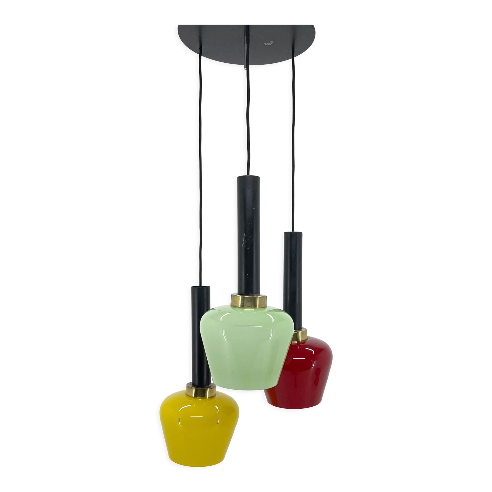 Mid-century Modern Italian Colourful Cascade Pendant Light
