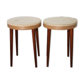 Pair baumann stools to cover