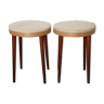 Pair baumann stools to cover