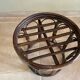 Vintage rattan pouf