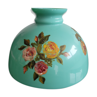 Abat jour de lampe à pétrole en opaline