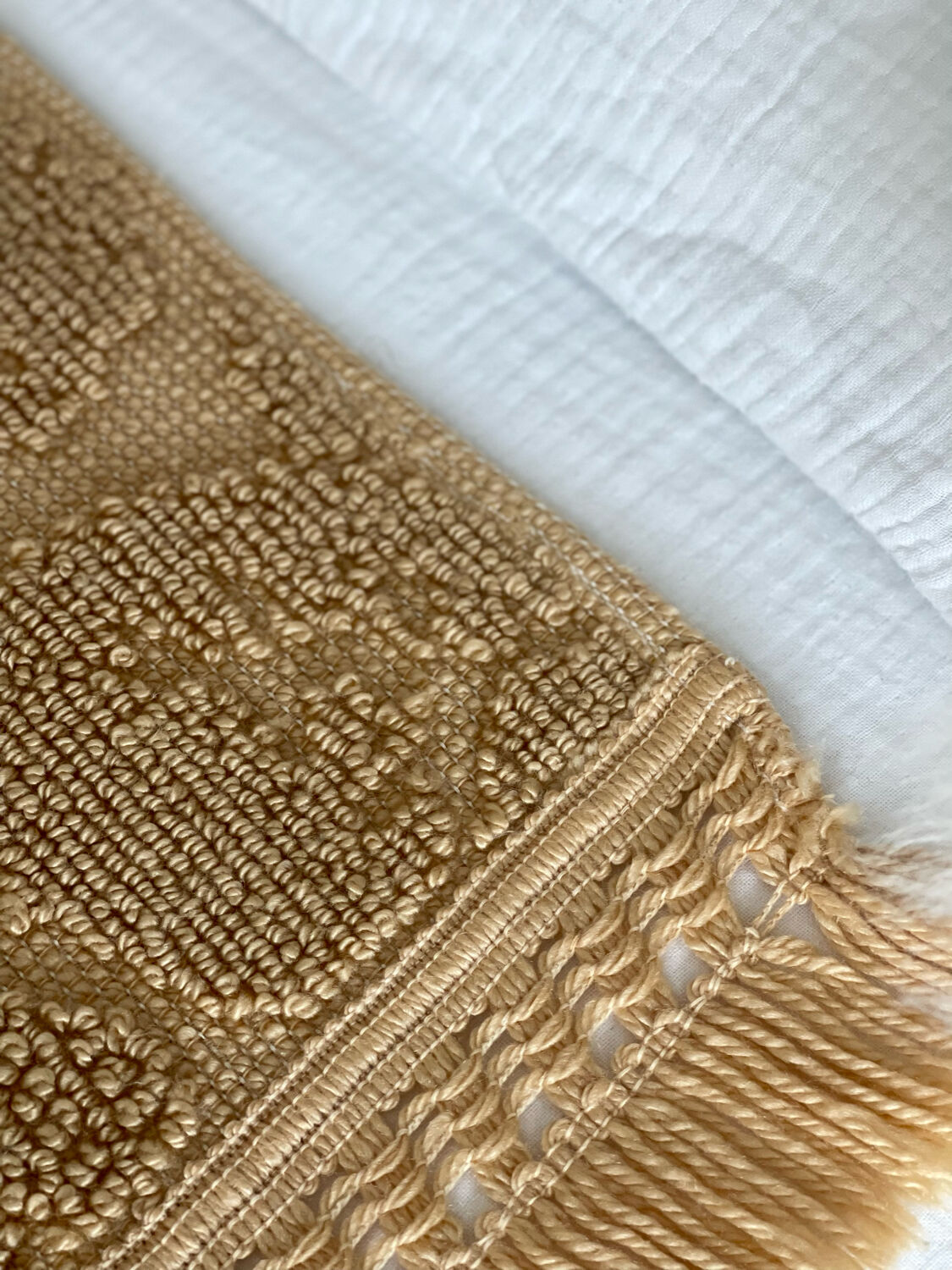 Vintage bed throw