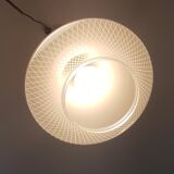 Vintage glass hanging lamp circa 1960