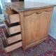 Louis XV desk with 5 drawers in oak