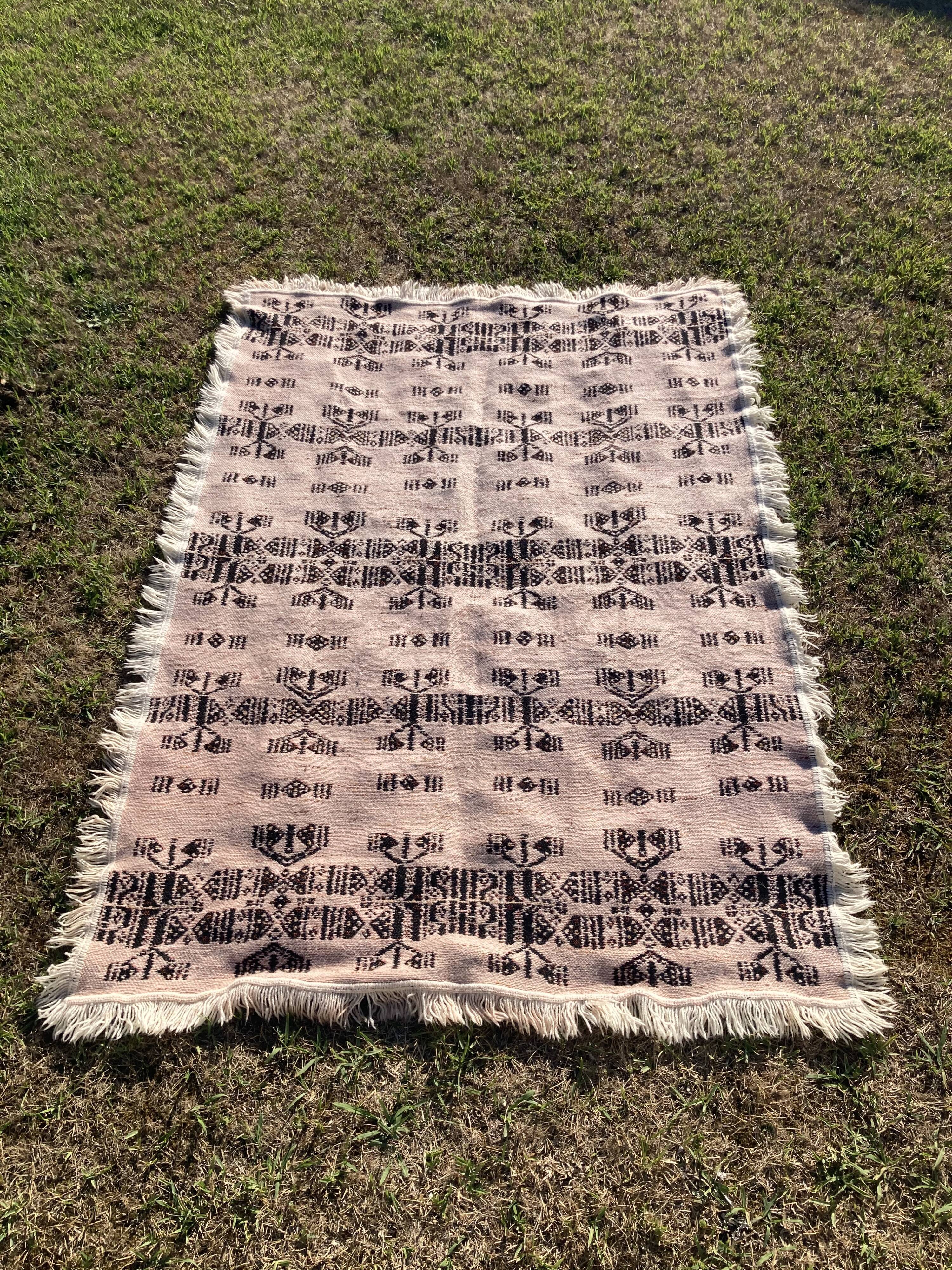 Tapis berbère en laine 196x140cm