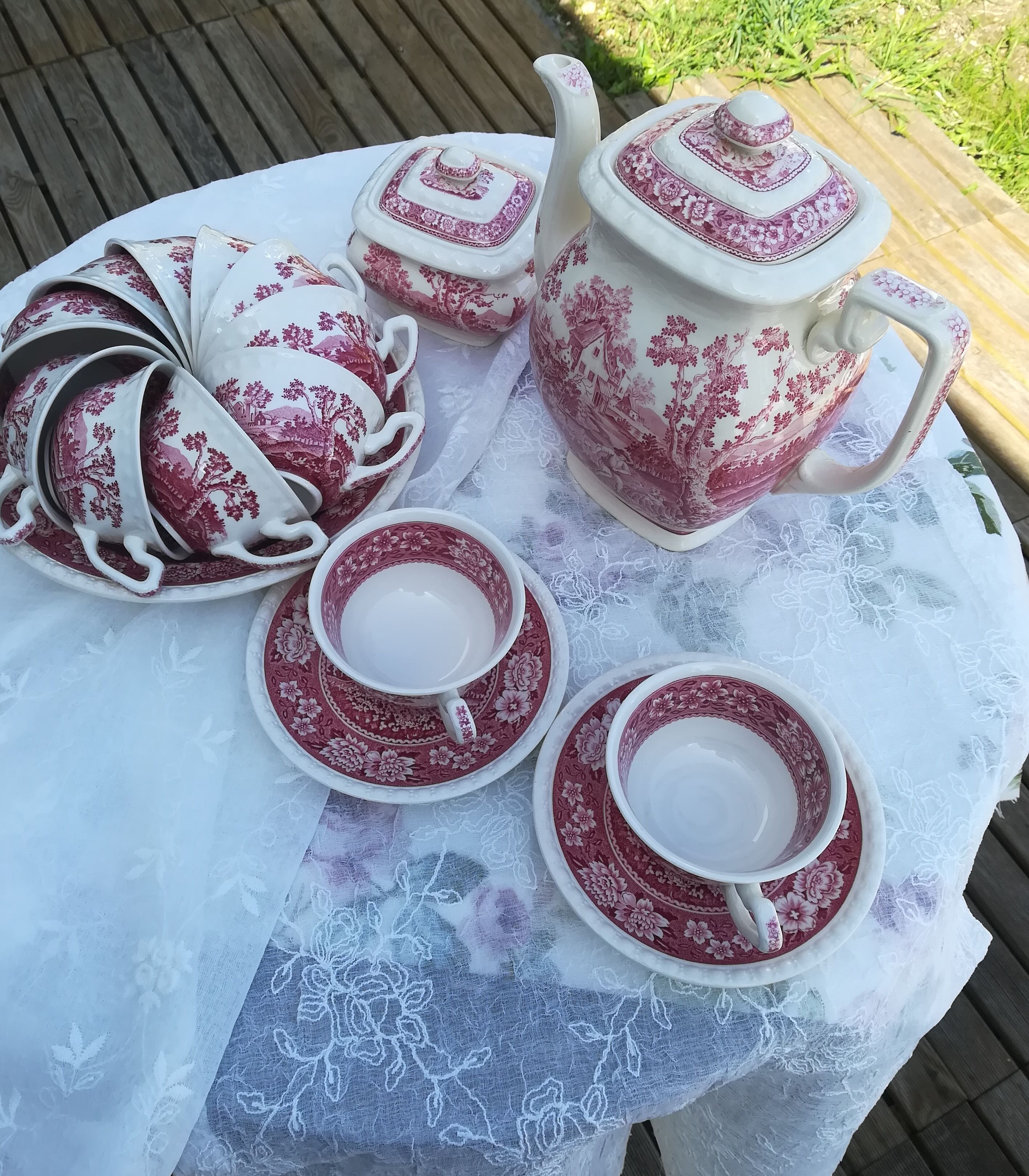 Service à café vintage modèle Rusticana Villeroy et Boch