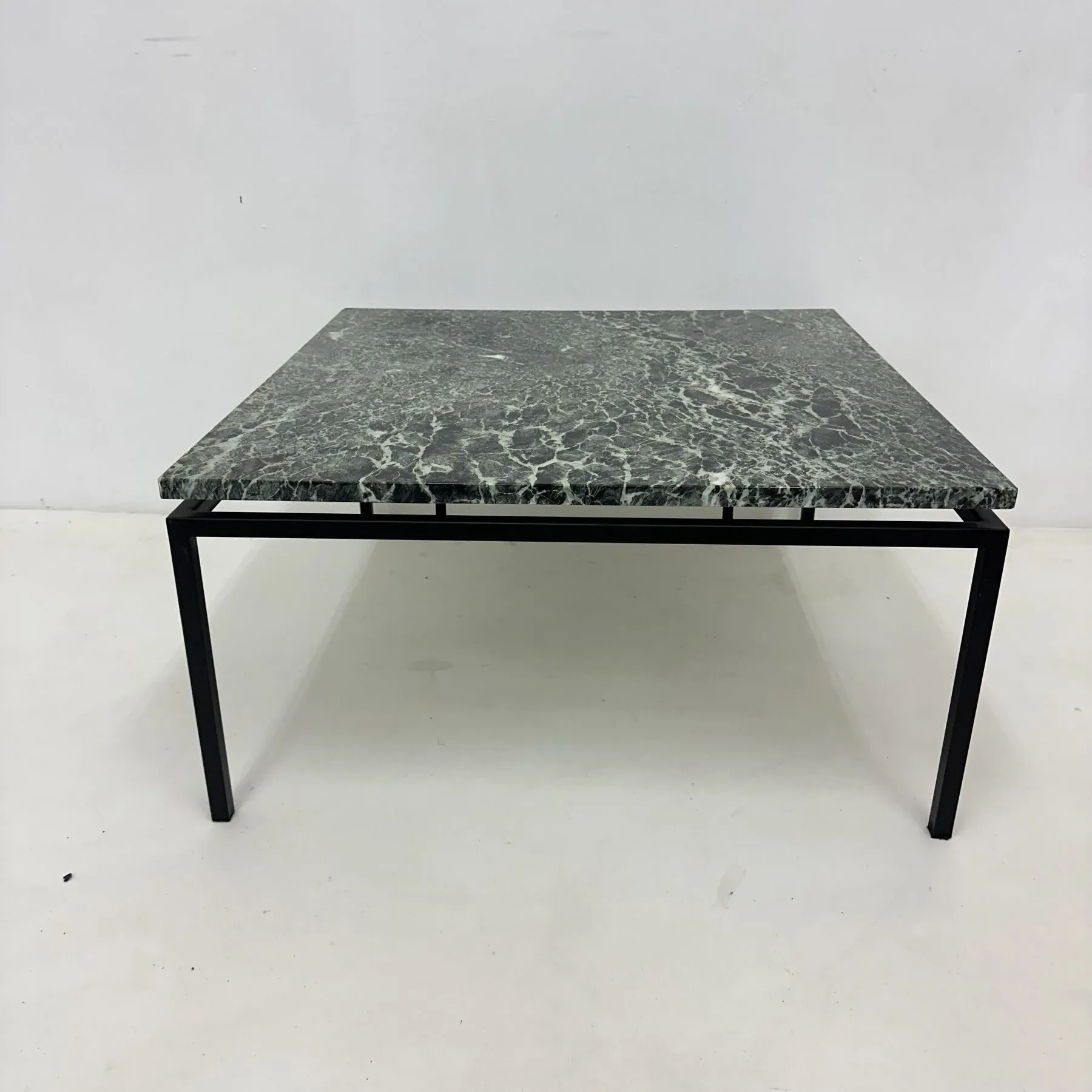 Mid-century modern green marble coffee table, 1970s