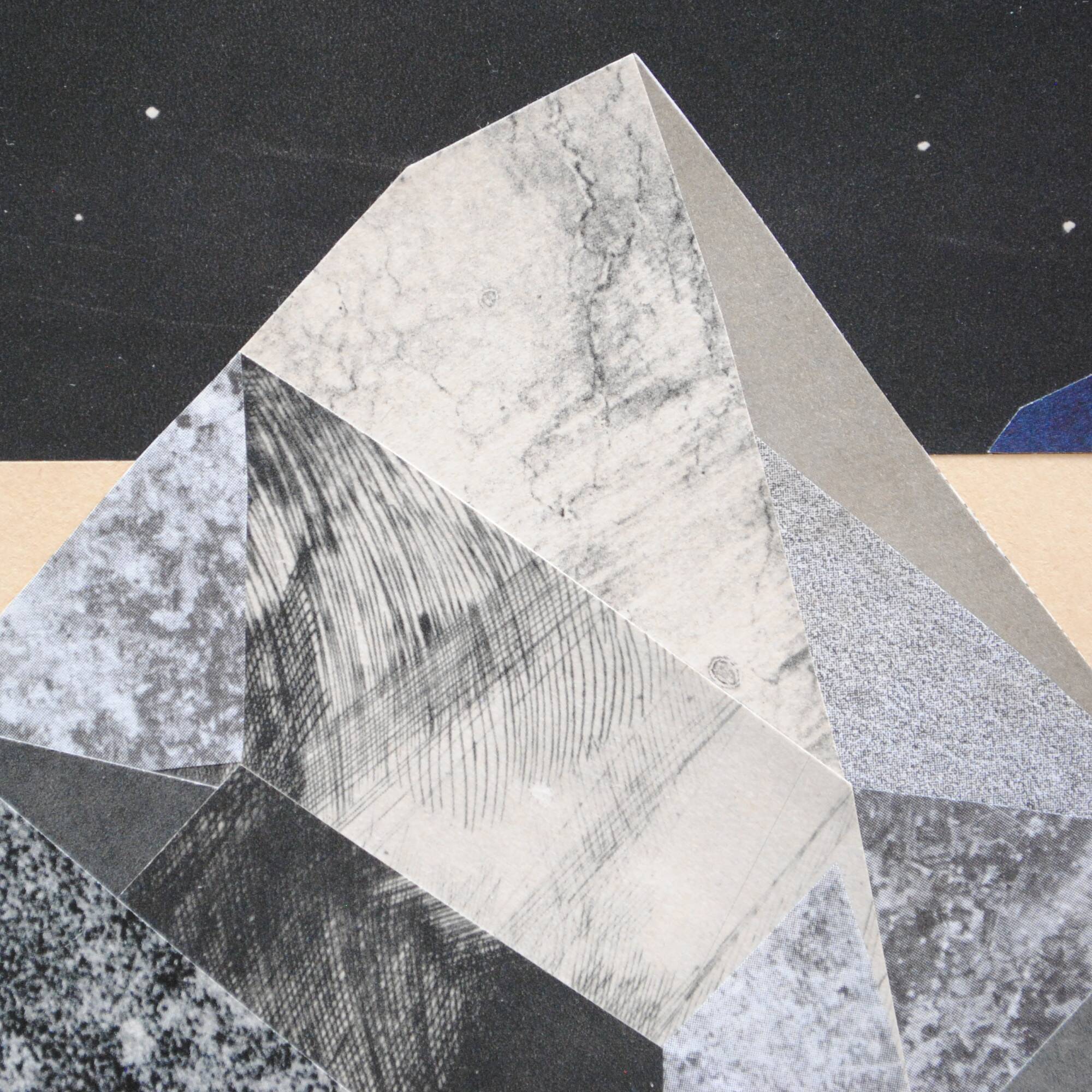 Collage on paper • MINERALOGY II