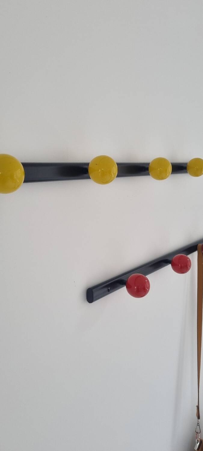 Duo of 4 and 5 ball coat racks
