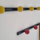 Duo of 4 and 5 ball coat racks