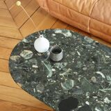 Green marble coffee table