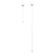 Pair of Drop Duo LED pendant lights by Jürgen Glauner for LDM, Germany, 2010s