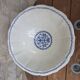 Vintage large salad bowl Gien Rouen model blue arabesques 30x14cm
