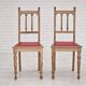 1950s, set 2 pcs of Danish dinning chairs, original good condition, oak wood.