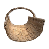 Wicker log basket