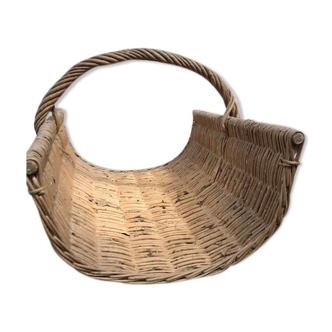 Wicker log basket