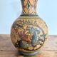 Ceramic Vase Montopoli Italy Sgraffito Tuscany Vintage