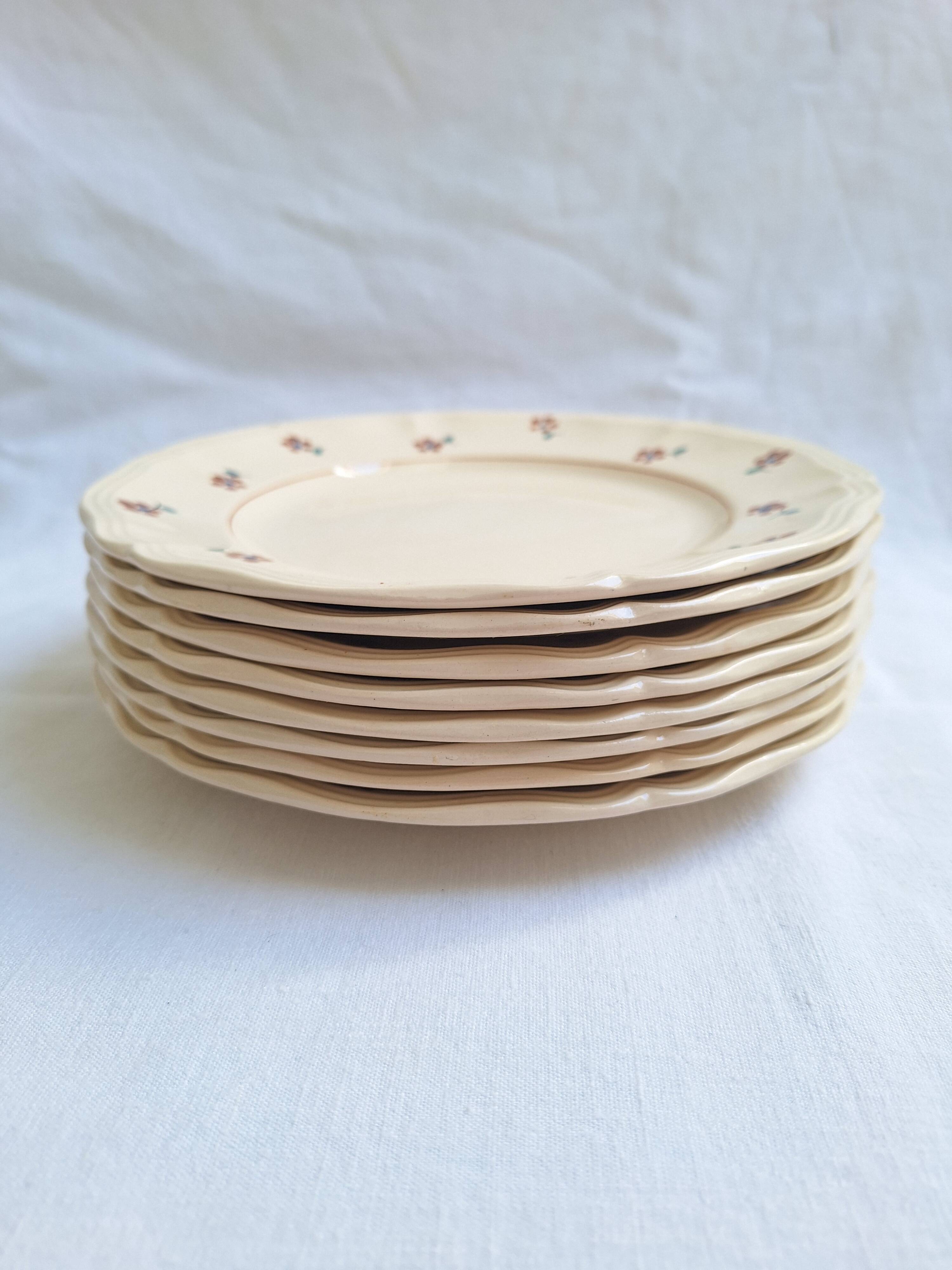 Dessert or starter plates Digoin Sarreguemines