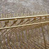 45-tower vintage gold metal vinyl holder