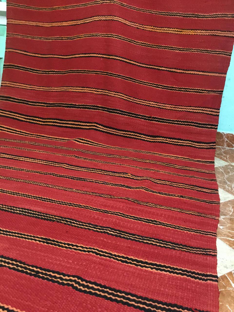 Vintage Berber red rug 370cm×187cm