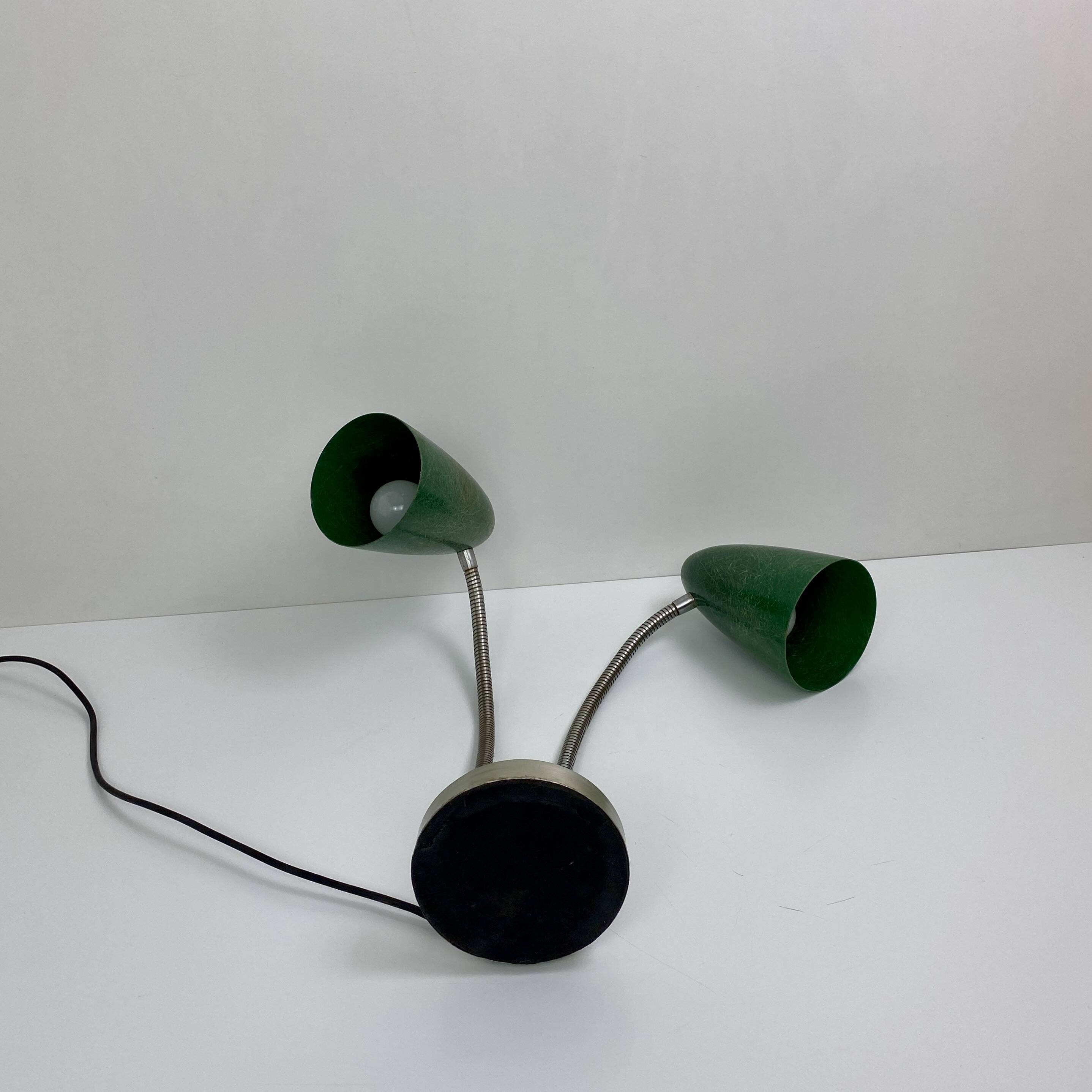 American double lamp, fiberglass, 1950, Prescoli