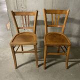 Pair of 1950s bistro chairs