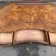 Console lady's desk in walnut burl from the early 20th century.