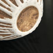 vase en céramique striée 1970