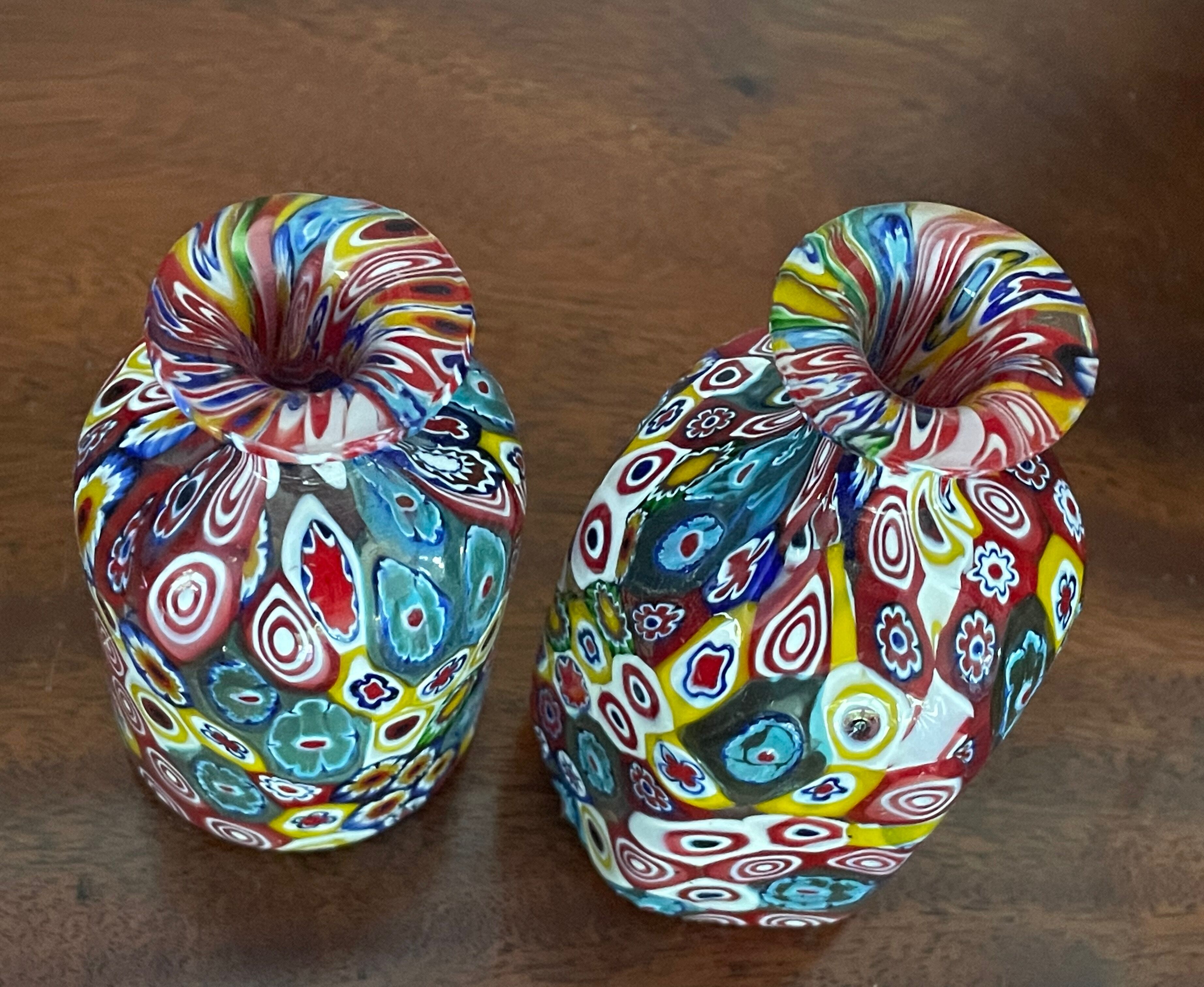 Flacons millefiori Murano vintage