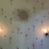 Large Pair of Vintage 70s Wall Lights