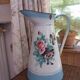 Pitcher, enameled sheet metal pitcher