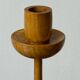 Pair of wooden candlesticks