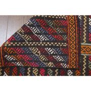 Vintage Turkish Oushak Handmade Wool Cotton Orange Kilim Area Rug 85x130