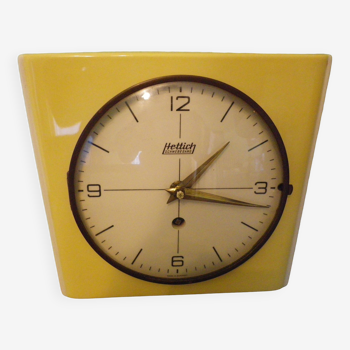Ceramic wall clock brand hettich germany 1950