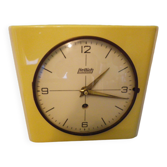 Ceramic wall clock brand hettich germany 1950