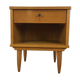 Scandinavian bedside vintage blond wood 1 drawer