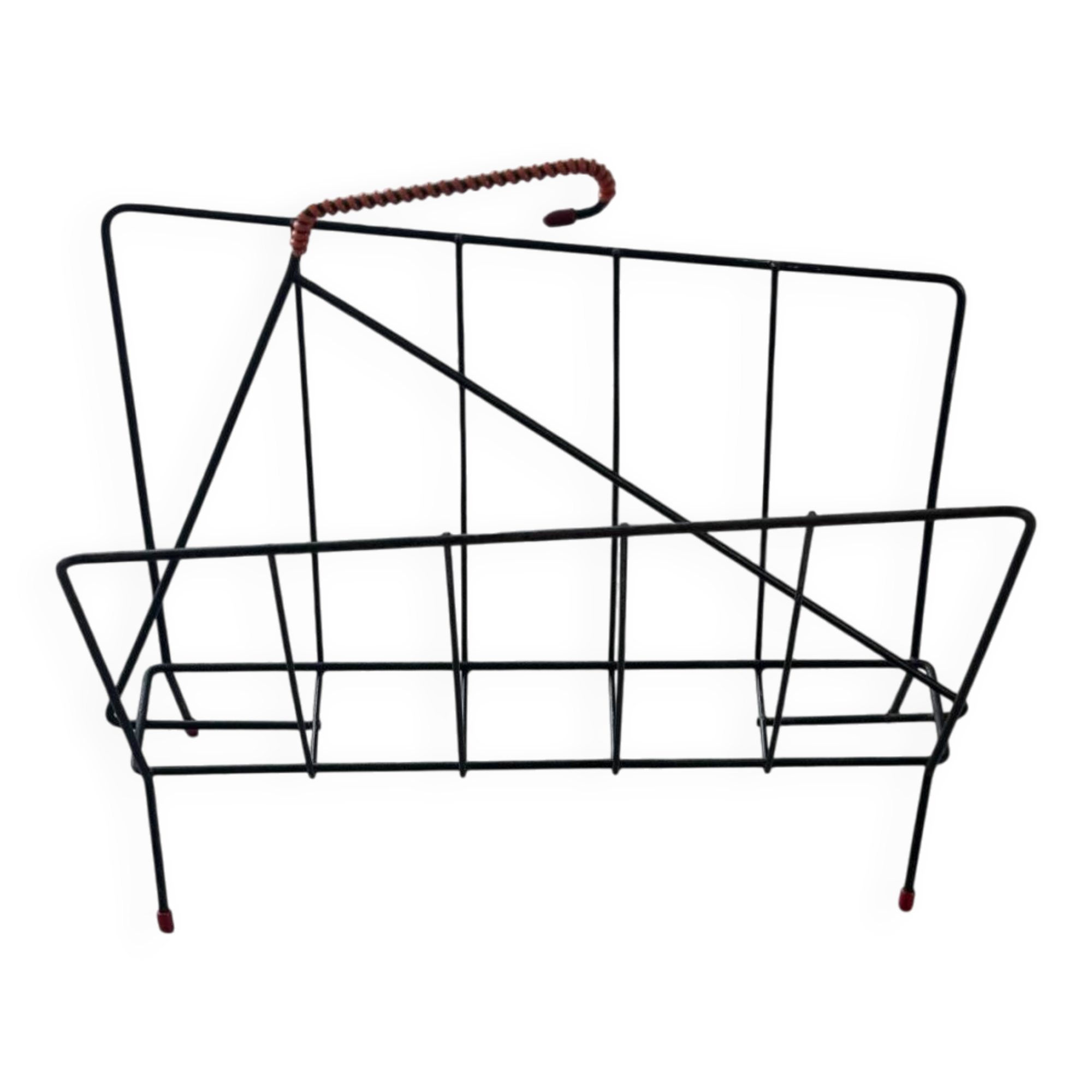 1960s metal magazine rack