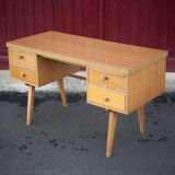 German 60s office in beech wood, compass feet