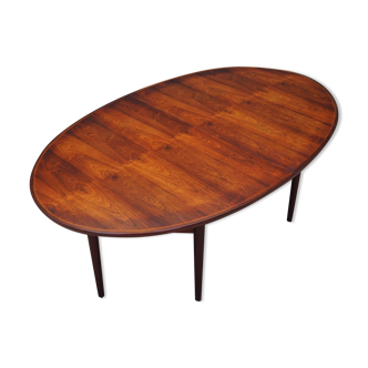 Oval rosewood table, 1950s, Danish design, designer: Arne Vodder, production: Sibast