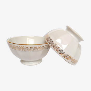 Pair of Gien porcelain bowls