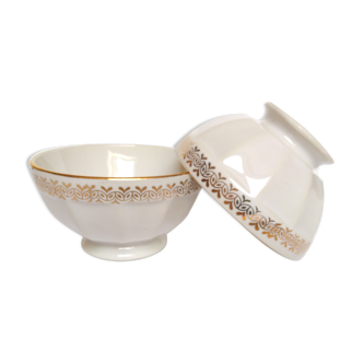 Pair of Gien porcelain bowls
