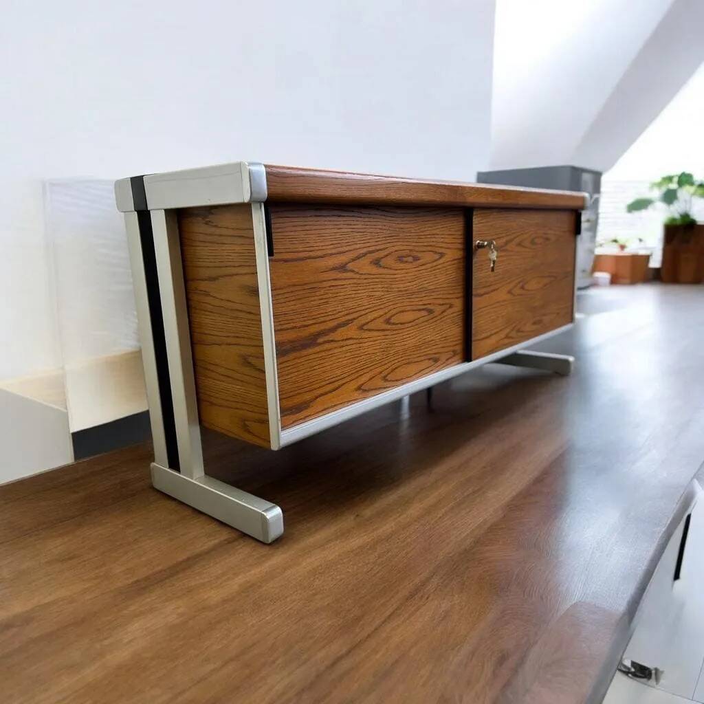 Sideboard, office furniture in wood and metal