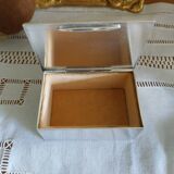 Antique silver metal jewelry box