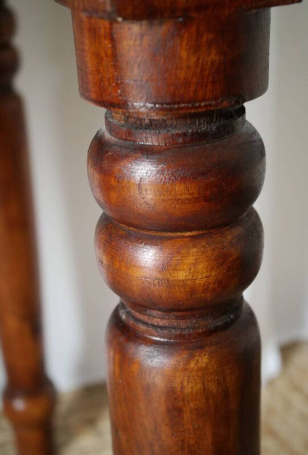Stepped desk in solid walnut