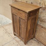 Old bedside table with 4 drawers in Burmese teak