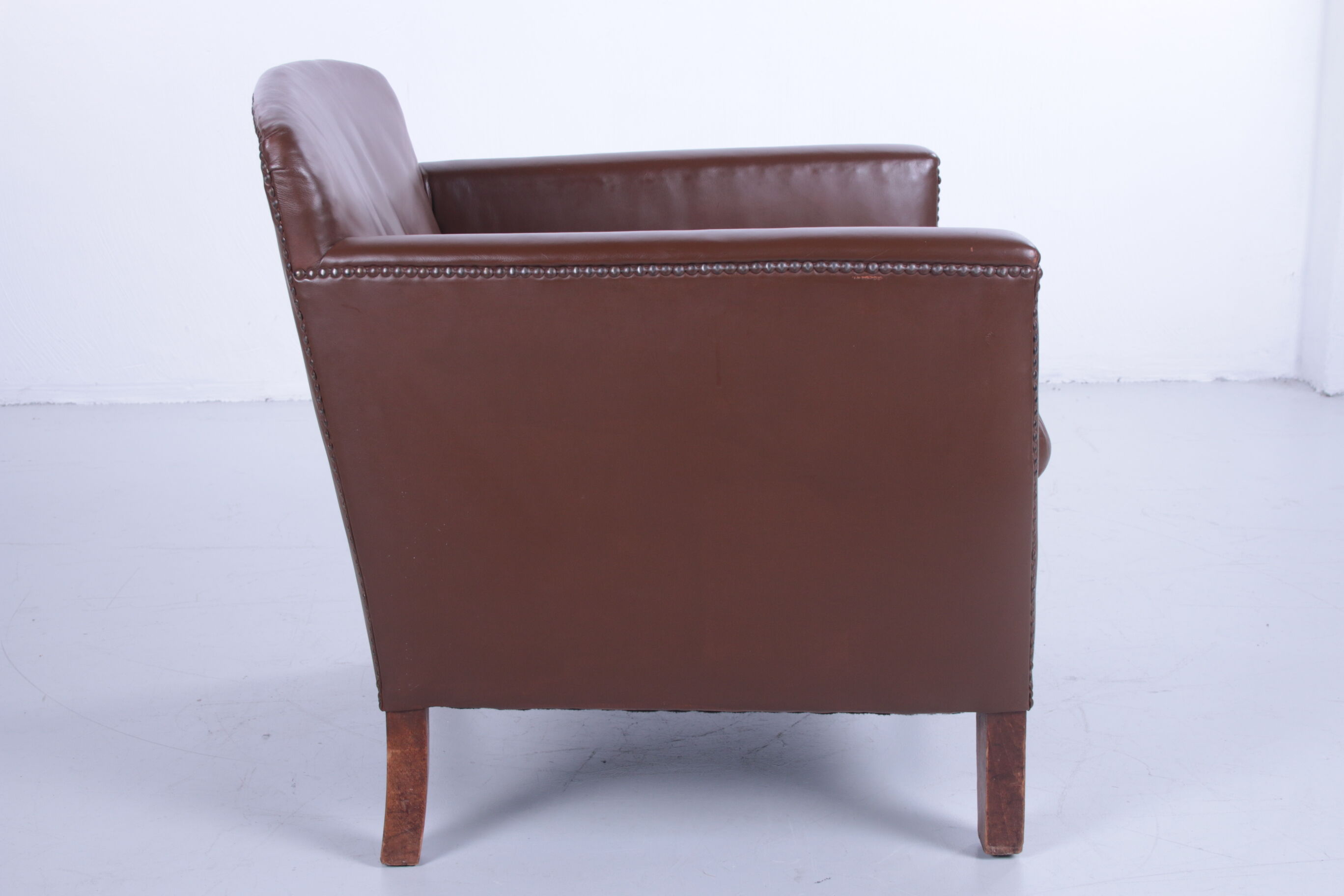 Vintage sheepskin armchair