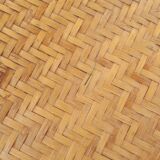 Rattan wall shelf