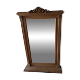Miroir trumeau ancien en chêne