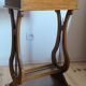 Lyre bedside table, cherry wood, 1960s.